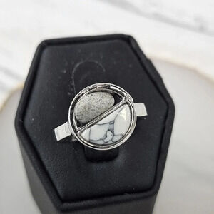 Half Moon Rock Adjustable Fashion Ring A49